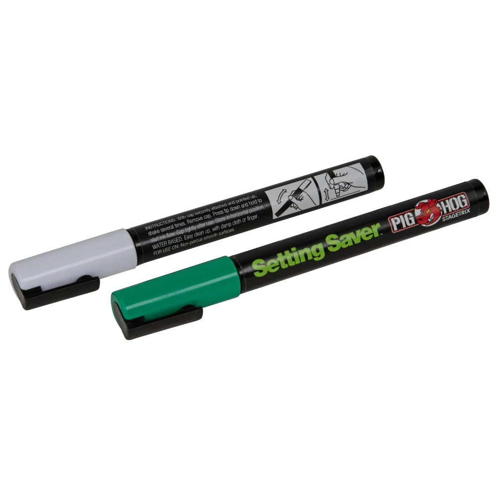 Pig Hog StageTrix Settings Saver Chalk Marker 2 Pack
